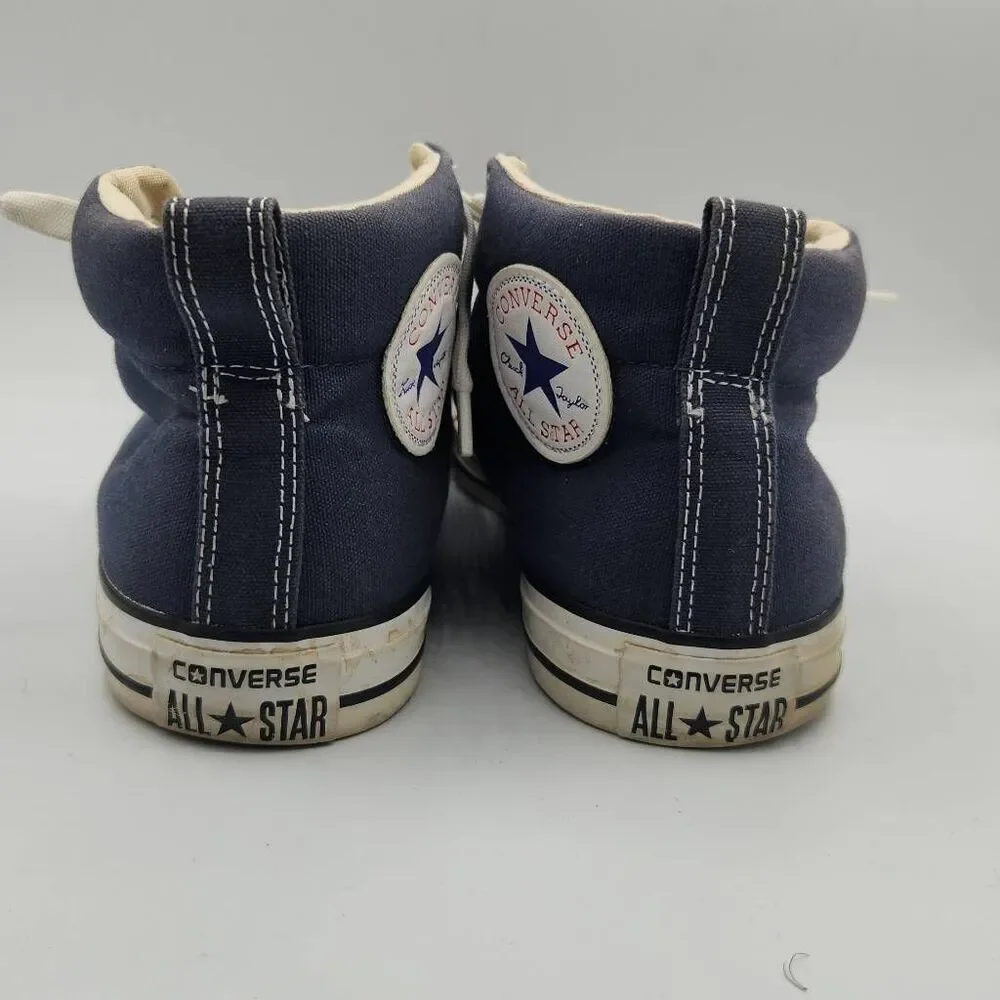 Converse All Star Men's Size 9 Women's 11 Blue Canvas Mid Rise Sneakers Shoes